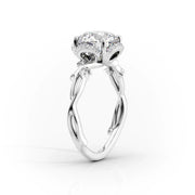 2.00 CT Princess Cut Moissanite Engagement Ring Mapple Gems